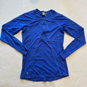 Athleta Pacifica 1/4 Zip Long Sleeve Athletic Top size small